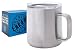 16 oz Stainless Steel Mug: Double Walled Metal Camping Mug with Lid - Vacuum Insulated Steel Coffee Mug with Handle for Outdoors, RV, Boating, Hiking, Campfire - Durable, Shatterproof