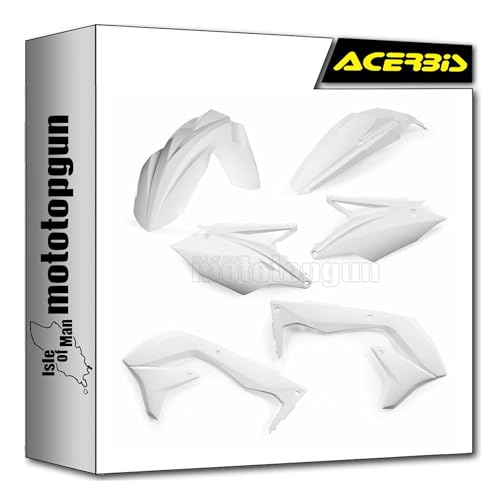 Plastique blanc Acerbis 0021842.030 carénage moto Kawasaki KXF450