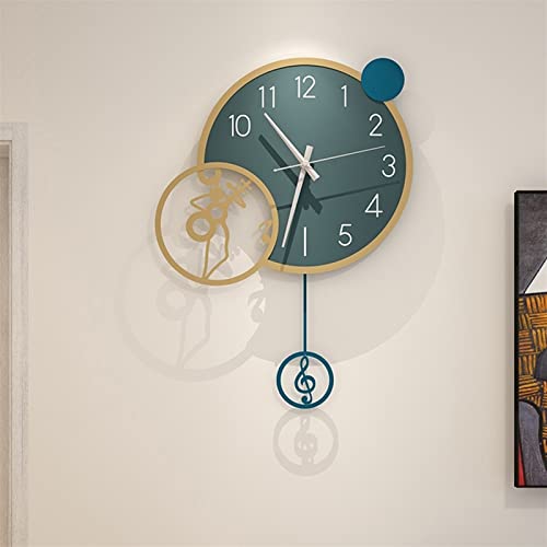 Horloge murale moderne faite à la main et silencieuse en métal