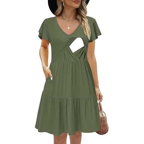 CzzzyL Nursing Dress with Pockets Cover