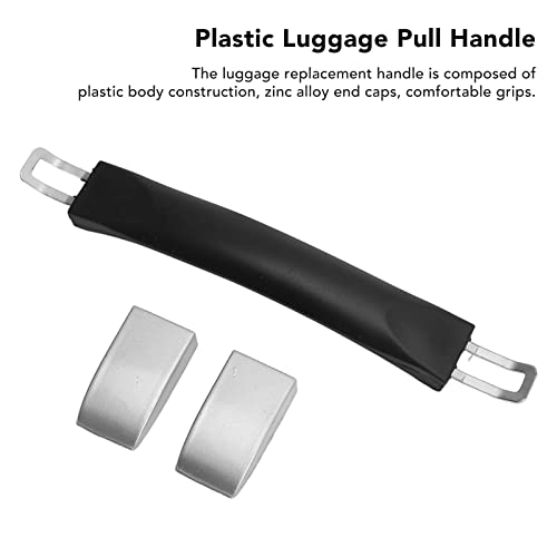 Image of Pilipane Luggage Handle Pull, Luggage Handle Replacement Parts, 9 7 Inch Total Length Flexible Spare Strap Handle Grip Replacement with Metal End hat for Travel Boxes Cases