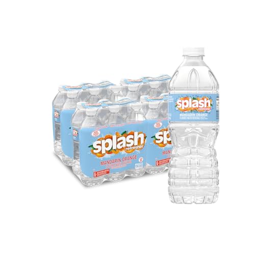 SPLASH REFRESHER Flavored Water Beverage, Mandarin Orange Flavor, 16.9 Fl