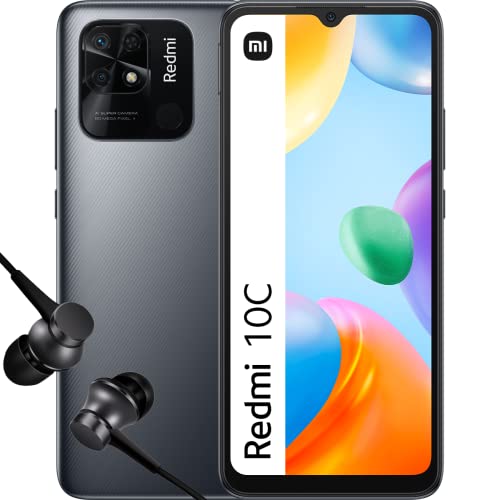 Redmi 10C – 4+64GB スマートフォン、6.71 インチ HD+ ドット ドロップ スクリーン、Snapdragon 680、50 MP メイン カメラ、5000 mAh バッテリー、(ES バージョン + 3 年保証)