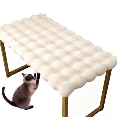 Premium Bubble Fleece Shoe Bench Cushion - Anti-Slip, Washable, Use it as a Swing Cushion, or Long Chair Sofa, Tatami, Bay Windo