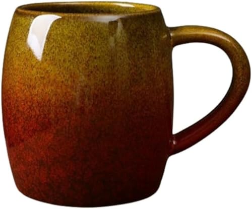 Zxyler 和風レトロ陶器窯変コップ 氷河紋デザイン 650ml 大容量 マグカップ・コーヒーカップ・食器兼用 焼き物素材 暖かいお茶に最適 結婚祝い・生日・感謝祭・引越し祝い・記念日・敬老の日 プレゼント・プレゼンに推奨