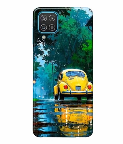 Image of Printed Hard Back Case Cover & Compatible for Samsung Galaxy M32 4G | Car Painting Art (Multicolor) - D1197