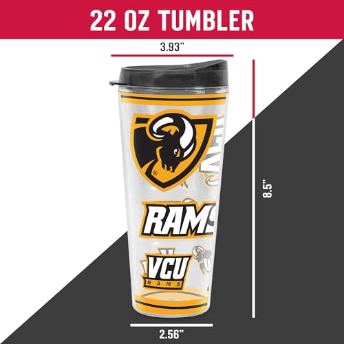 Image of Rico Industries NCAA College Double Wall Mayhem 16oz Or 20oz Tritan Tumbler W Lid