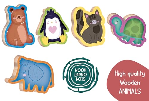Lisciani Giochi - Montessori Wood Animal Fun - 3