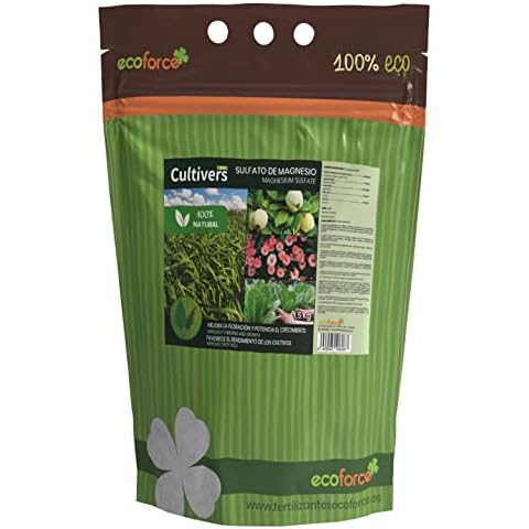 Cultivers Magnesium Sulphate 1.5 kg Universal Fertiliser 100% Natural Organic Promotes the Growth of Plants, Gardens and Indoor Plants Magnesium Fertiliser High Solubility (ECO10F00149) Cover