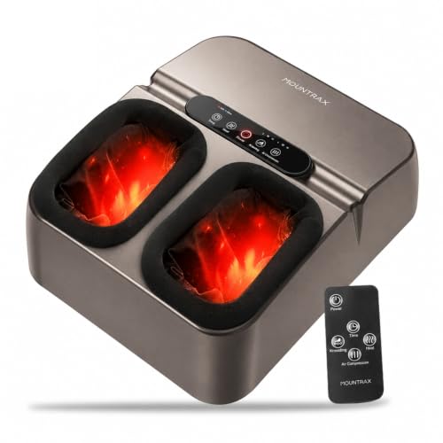 Mountrax Appareil Massage Pieds avec Chaleur, Appareil Massage Pied Shiatsu avec Pétrissage Profond, Appareil...