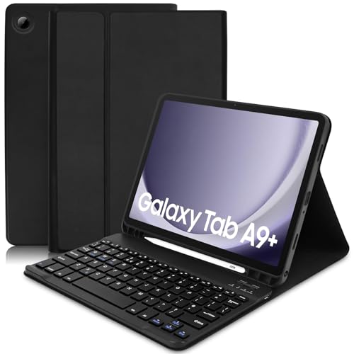 Image of Keyboard Case for Samsung Galaxy Tab A11 Plus 11" 2025/A9 Plus 11" 2023-Slim Smart Cover with UK Layout Bluetooth Keyboard for Samsung Galaxy Tab A11 Plus /A9 Plus (2023 SM-X230/236B/X210/X216/X218)