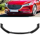 SCITOO Glossy Black Front Bumper Lip Fits for 2014-2018 for Mazda M6 PP Front Lip Spoiler