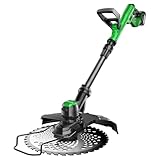 ZHIGUANYUN Decespugliatore Elettrico Elettrico Cordless Strimmer 21v Decespugliatore da Giardino Decespugliatore Elettrico da Giardino Decespugliatore