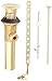 Danze D495002PBV Metal Pop-Up Lavatory Drain Assembly with Lift Rod and Overflow, Polished Brass PBV