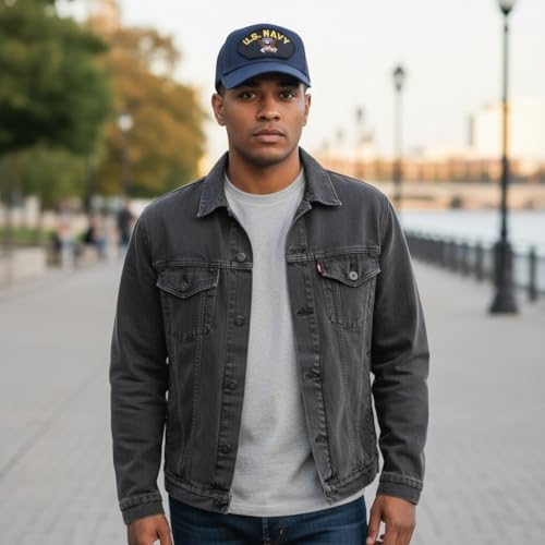 Gorra Ajustable de Béisbol de Malla Navy miniatura 5