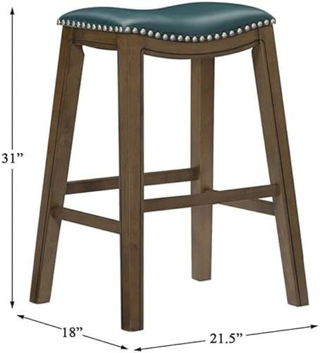 Miniatura 3 de Homelegance Ordway Taburete de altura para silla de sillín de 30 pulgadas de ancho, verde Verde,Negro -,Marrón,Gris,Rojo -