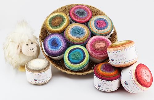 Miniatura 2 de Lollipop- Hilo De Lana Multicolor, Lana, Hilo De Tejer, Hilo De Ganchillo 150 Gr Ovillo14 Colores Empresa Española Envío Desde España 208