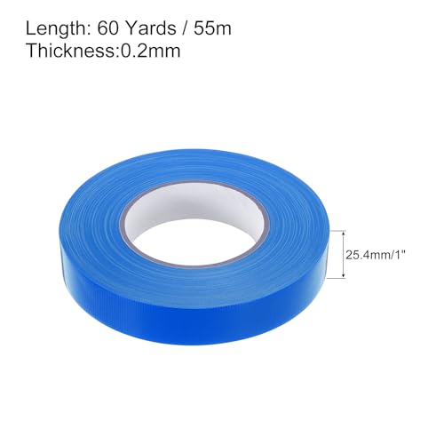 Image of MECCANIXITY Blue Gaffers Tape, 60 Yards x 1 Inch No Residue, Non-Reflective Easy Tear Book Repair Tape Matte Stage Cloth Tape for Photography,Pack of 1