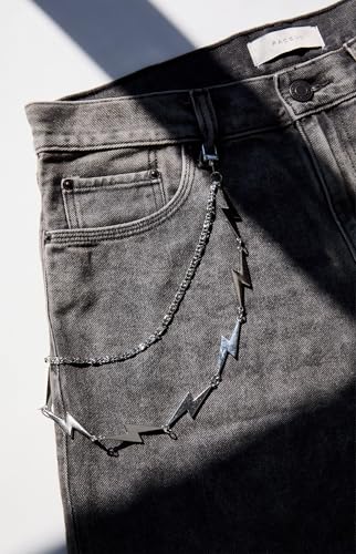 PacSun Men's Lightning Bolt Wallet Chain3