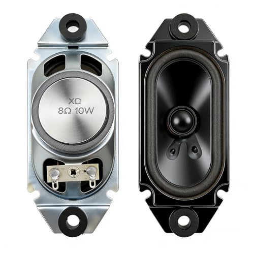 Image of Msioytog 2PCS 8Ohm 10W External Magnets Speakers with Mounting Hole for Advertising Machine and TVs Music Systems Speakers Waterproof Outdoor Loudspeaker