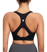 RUNNING GIRL Sports Bras for Women High Support,Molded Cup Racerback Sports Bra with Sewn in Pads...