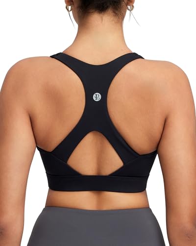Image of RUNNING GIRL Sports Bras for Women High Support, Adjustable Straps High Impact Racerback Bra with Hook Closure Molded Cup