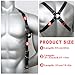 GKLWEJ Herren Leder Harness, Body Sex Punk Brust, Rave Outfit, Gay Unterwäsche, Clubwear, Gladiator Kostüm, Sklave Bandage, Verstellbar