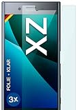 moex [3 Stück] Schutzfolie kompatibel mit Sony Xperia XZ Displayfolie Hüllen-Freundlich, 0.2 mm dünne Displayschutzfolie, Bildschirm Schutz extra Kratzfest - HD Ultra-Klar