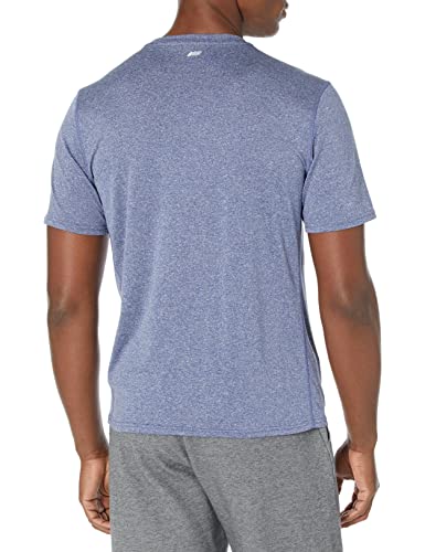 Amazon Essentials Men's Tech Stretch Short-Sleeve T-Shirt, Navy Heather, Large #TOP1