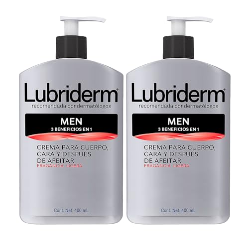 Lubriderm Men 3 en 1 Crema corporal 400ml 2 PACK