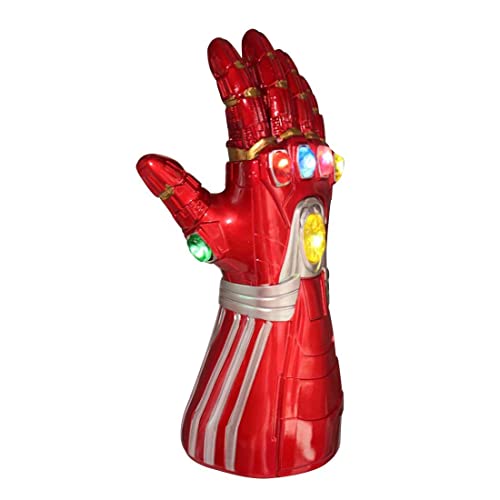Gants lumineux à LED avec aimants amovibles Infinity Stones Piles, Rouge, Kids Size – vue 3