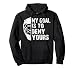 Funny My Goal Is To Deny Yours Hockey Goalie Ice Hockey Gift Pullover Hoodie