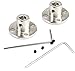 2-Pack 6mm Flange Shaft Coupling Guide Shaft Axis Bearing Fittings Motor Coupler Connector