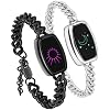 Long Distance Touch Bracelets for Couples, Vibration & Light up | Long Distance Couples Bracelets Relationship Gifts for Girlfriend Bluetooth Pairing Jewelry Xmas Gifts