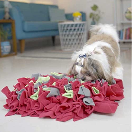 Image of For the love of Dog Sniffer Mat - Snuffle Mat for Mental Stimulation & Slow Feeding for All Dogs (Bubblegum)