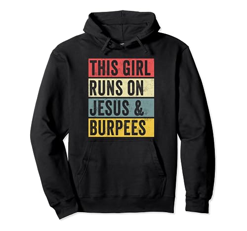 Divertida camiseta Burpees Jesús Perros y Burpees Entrenamiento Fitness Sudadera con Capucha