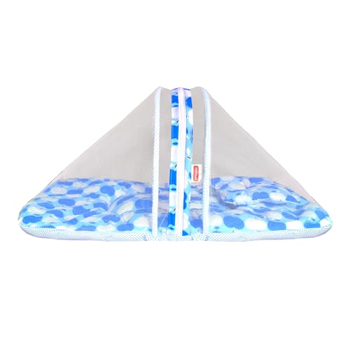 Image of VParents Cheeky Cheeky Blue Cotton Bedding Set & Mosquito Net