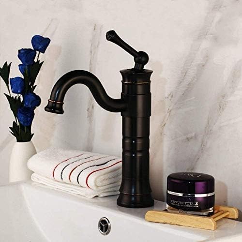 Kitchen Taps Faucet Black Ball Bathroom Basin Swivel Electricity Spout Platform Mount Sink Vanity Mixer Tap