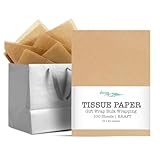 Ocean Tides Premium Wrapping Paper – 100 Sheets (14 x 20 Inches) Colored Tissue Paper for Gift Bags, Birthday Party, Flower Decorations, Mother's Day, Wedding, Crafting & Custom Art Projects - Kraft