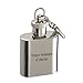 Porte-clés flasque 30 ML gravé avec Un Texte
