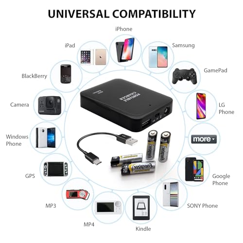 Cargador portátil VOLT para baterías AA con USB-C miniatura 2