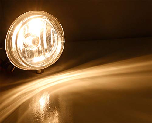image for iJDMTOY Pair of Clear Lens Halogen Fog Lamps Compatible With Mazda 2 3