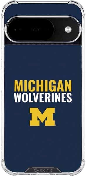 Skinit Clear Phone Case Compatible with Google Pixel 10 - Officially Licensed University of Michigan Wolverines M Design