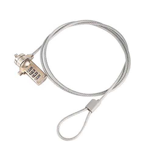 Homy zamek do laptopa, kabel bezpieczeństwa do notebooka, zamek szyfrowy do ochrony notebooka, zabezpieczenie przed kradzieżą do MacBook/iPad/tabletów, zamek bezpieczeństwa