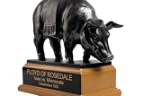 Floyd of Rosedale Trophy Replica – Rivalry Trophy | The University of Iowa vs. The University of Minnesota | Big Ten Football Collectible, 12" x 13" Display Pig, College Sports Rivalry Gift