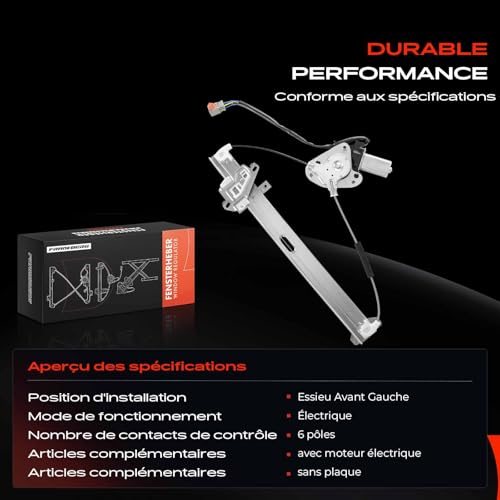 Lève-vitre compatible Jazz II GD G.E2 G.E3 1.2i-DSi 1.3iDSi 02-08