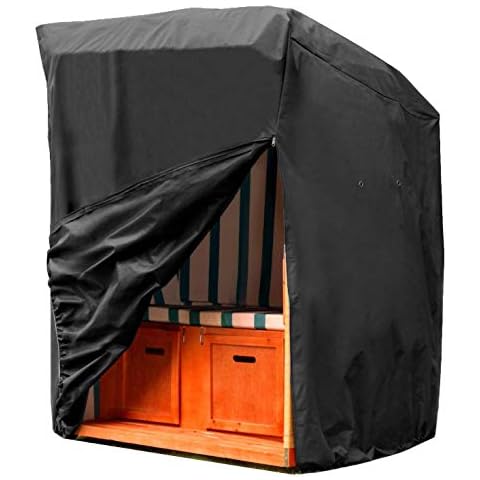 Funda Protectora SIRUITON para Silla de Mimbre de Playa Impermeable Oxford 420D Cover