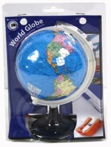 Pencil Sharpener with 3" Detailed Globe on Stand