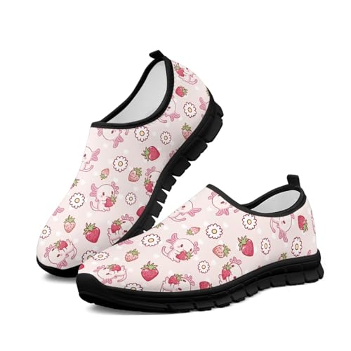 JoyLamoria House Flower Fruit Print Shoes for Women Breathable Sneaker Indoor Outdoor Lightweight Orthopedic Holiday2