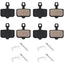4 Pairs Bike Disc Brake Pads Compatible with SRAM Avid Elixir E1 E3 E5 E7 E9 ER CR XO XX DB1 DB3 DB5, Semi-Metallic MTB Bicycle Brake Pads for Hydraulic Disc Brakes, Durable Resin for Mountain Cycling